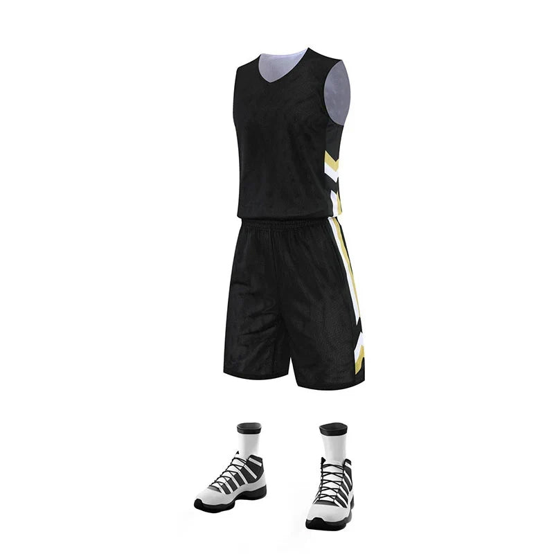 Plus Size Reversible Breathable Training Basketball Sets