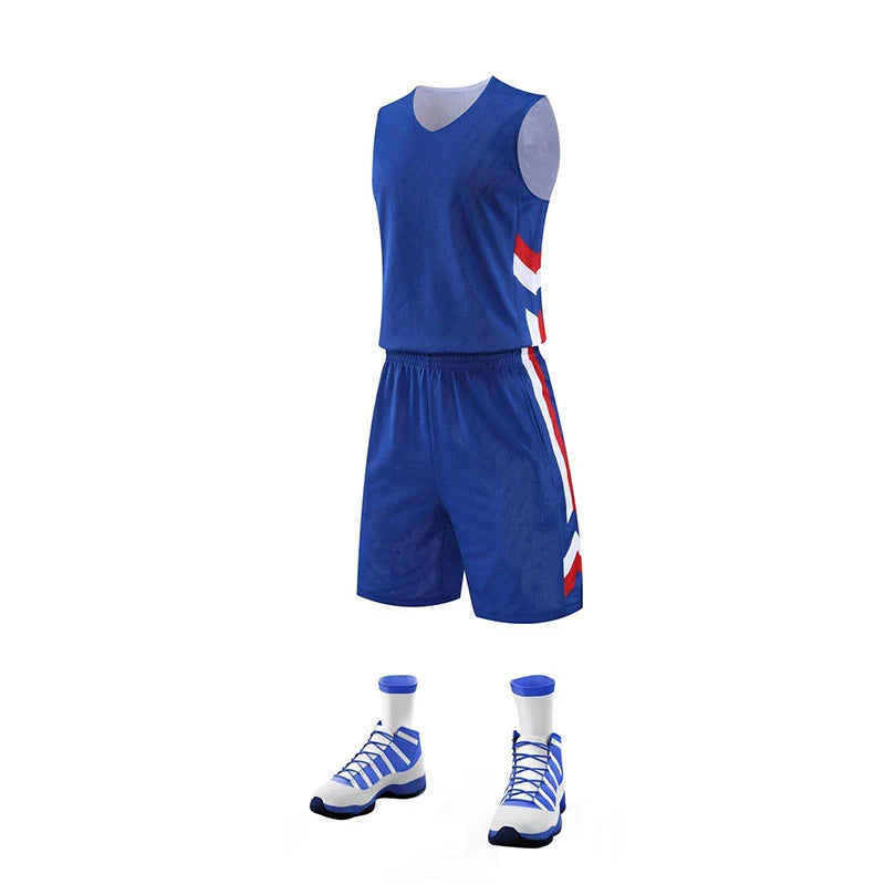 Plus Size Reversible Breathable Training Basketball Sets