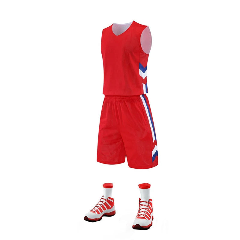 Plus Size Reversible Breathable Training Basketball Sets