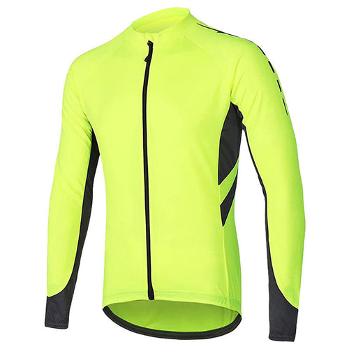 Men's Reversible Full Zipper Windproof Long Sleeves Cycling Jersey