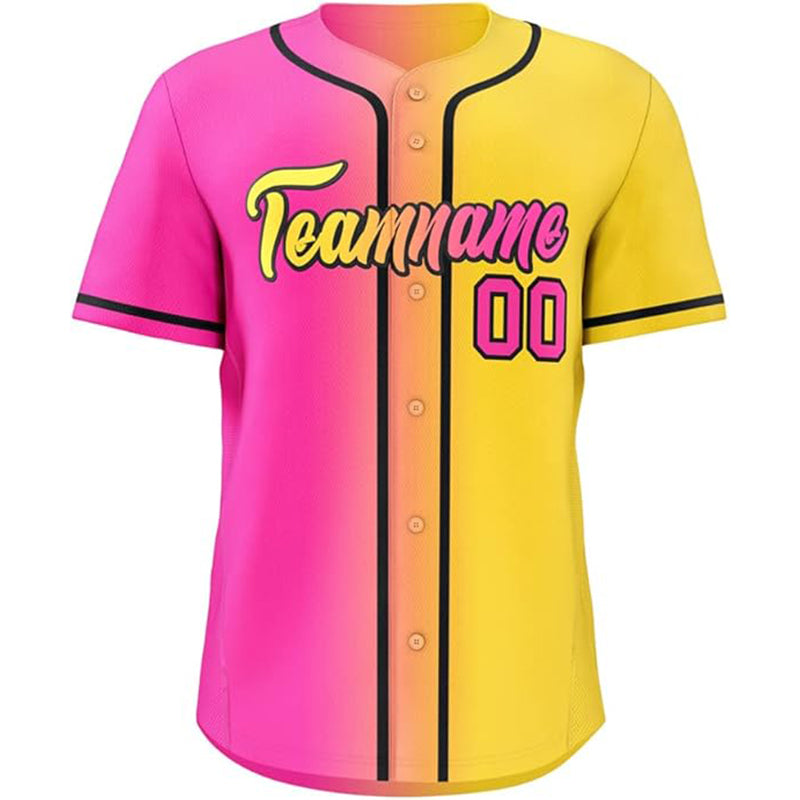 Stylish Quick-Dry Button-Up Custom Baseball Jersey