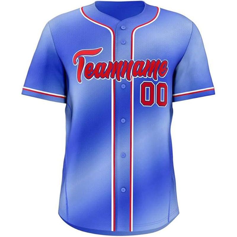 Stylish Quick-Dry Button-Up Custom Baseball Jersey