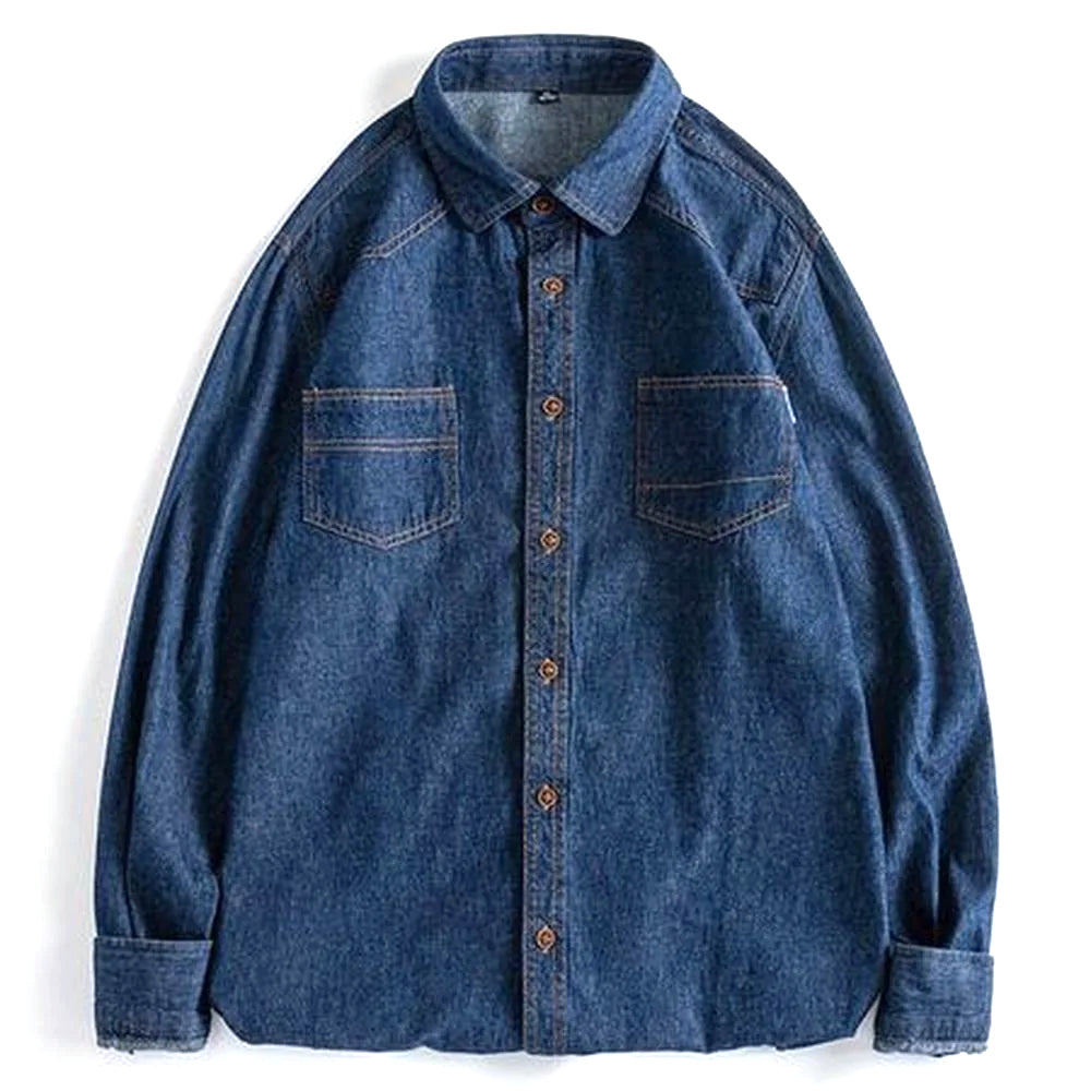 Men's Fashion Cotton Denim Long Sleeve Jacket