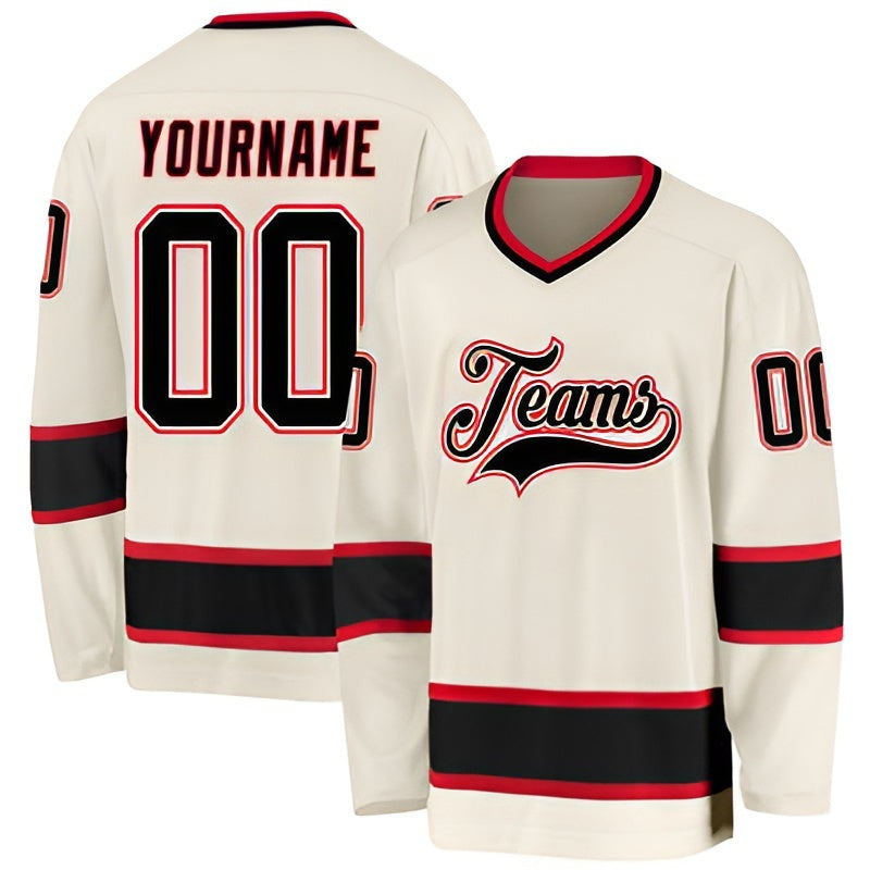 Custom Loose-Fit Long-Sleeve Hockey Jersey