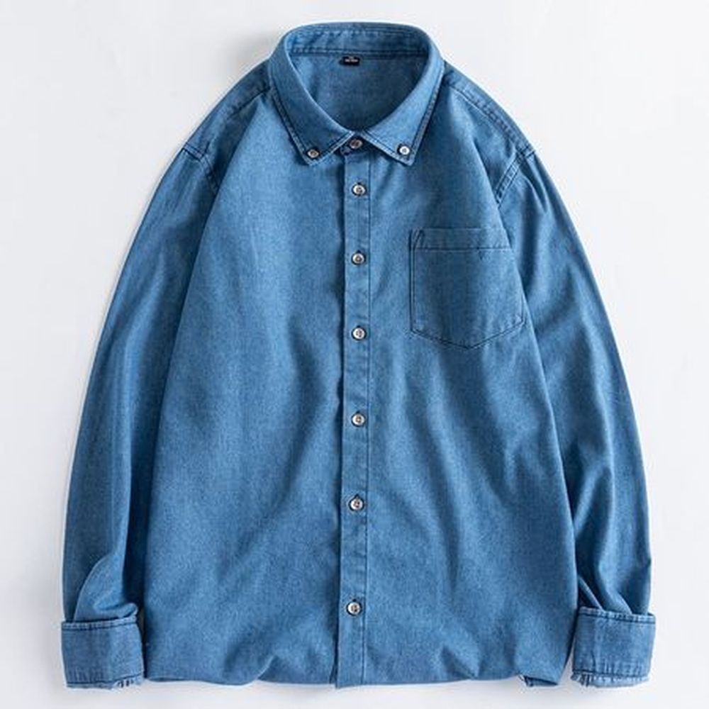 Men's Fashion Cotton Denim Long Sleeve Jacket